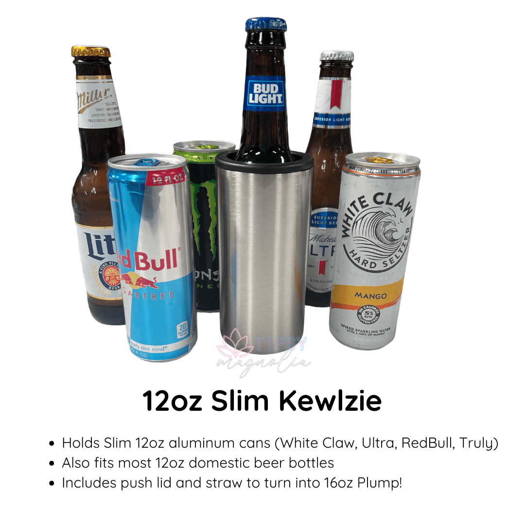 12oz Slim Kewlzie - Tipsy Magnolia