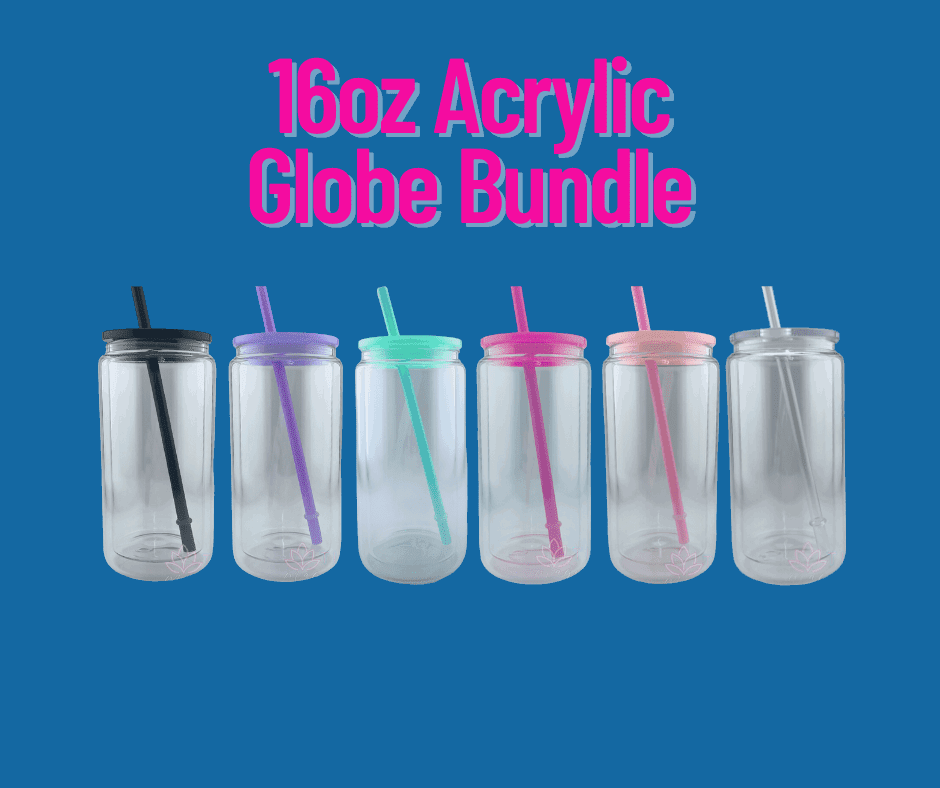 16oz Acrylic Snow Globe Bundle - Tipsy Magnolia