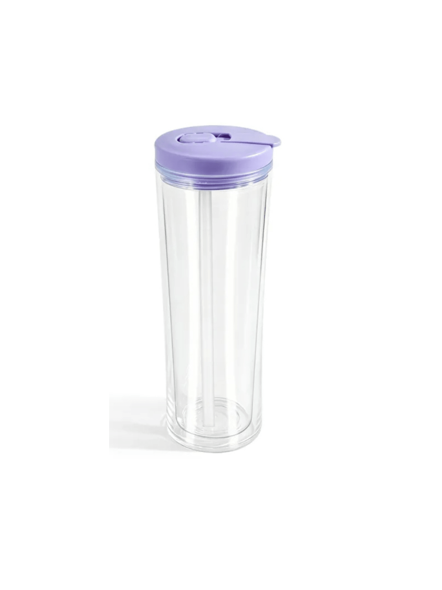 20oz Acrylic Snow Globe Cup - Colored Flip Straw lid - Tipsy Magnolia