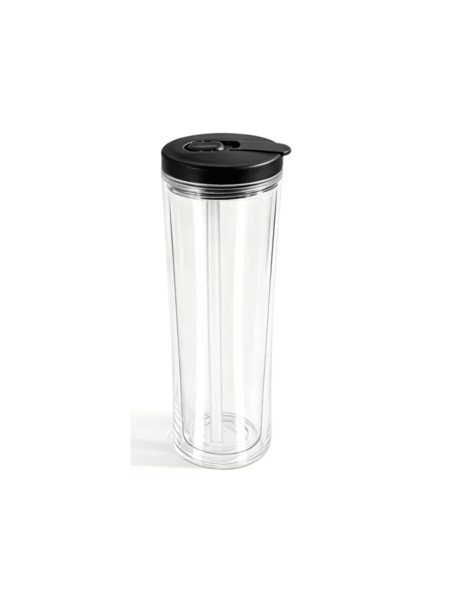 20oz Acrylic Snow Globe Cup - Colored Flip Straw lid - Tipsy Magnolia