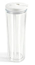 20oz Acrylic Snow Globe Cup - Colored Flip Straw lid - Tipsy Magnolia