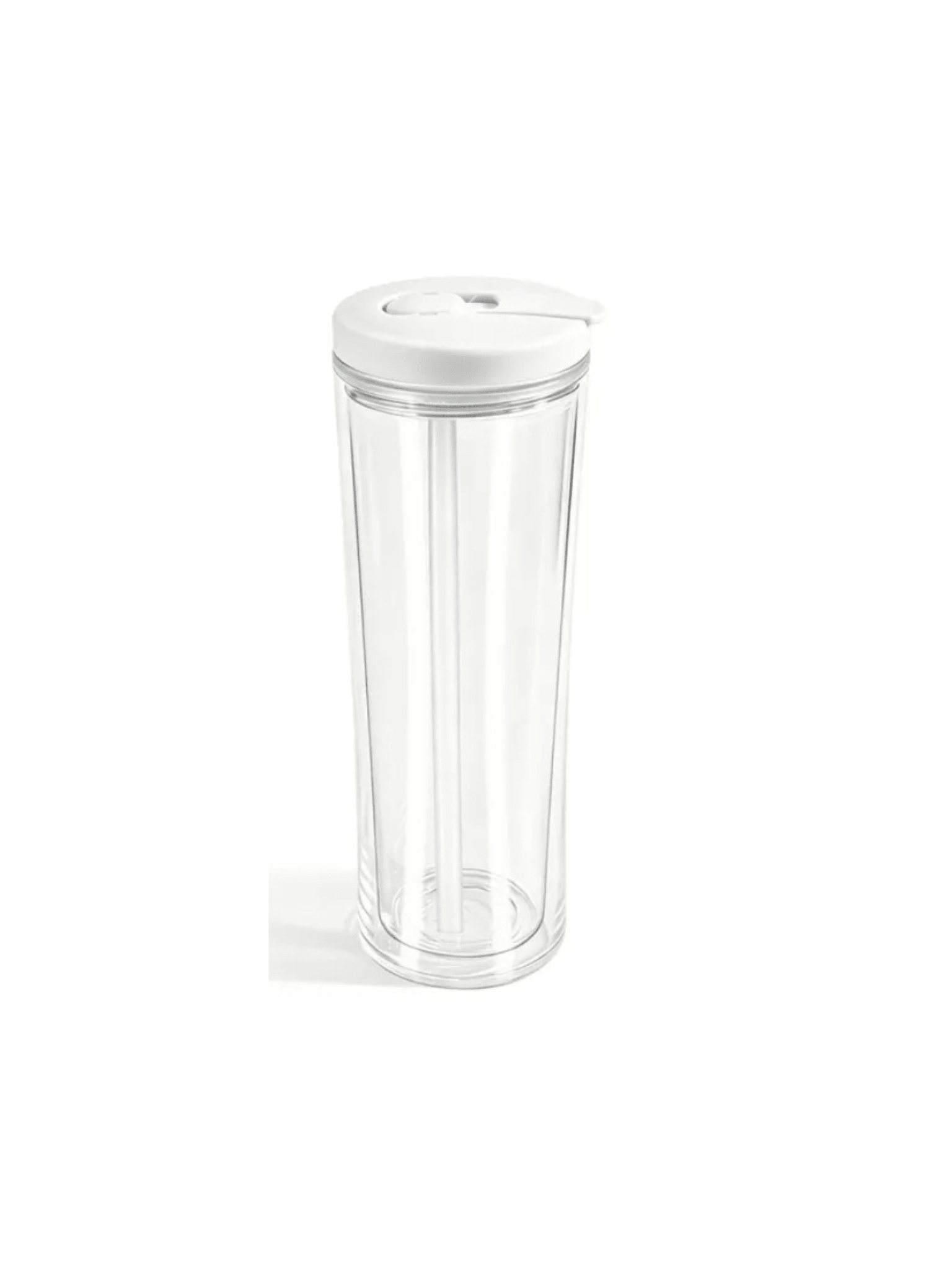 20oz Acrylic Snow Globe Cup - Colored Flip Straw lid - Tipsy Magnolia