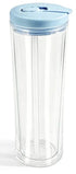 20oz Acrylic Snow Globe Cup - Colored Flip Straw lid - Tipsy Magnolia