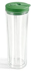 20oz Acrylic Snow Globe Cup - Colored Flip Straw lid - Tipsy Magnolia
