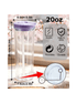 20oz Acrylic Snow Globe Cup - Colored Flip Straw lid - Tipsy Magnolia