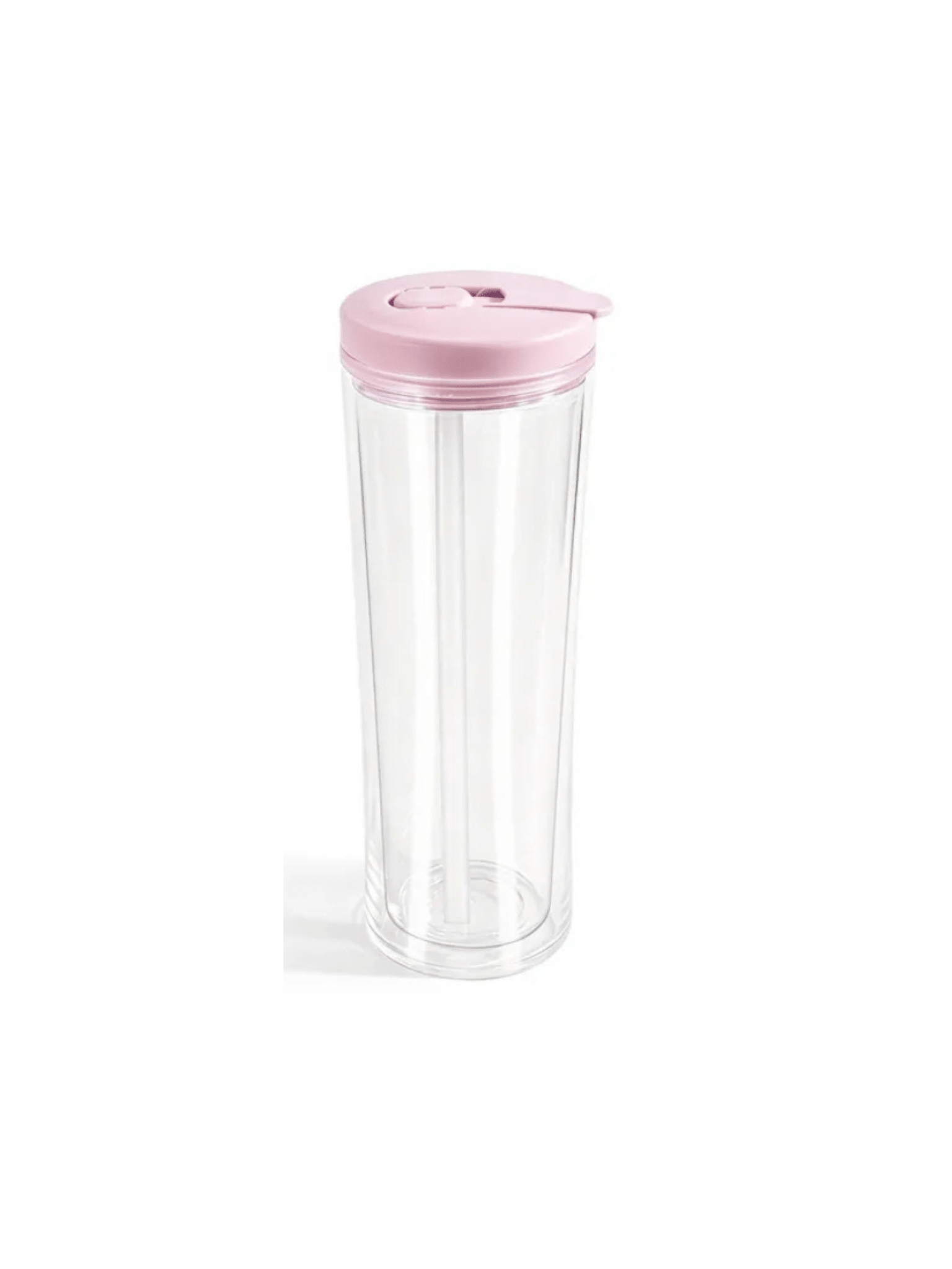 20oz Acrylic Snow Globe Cup - Colored Flip Straw lid - Tipsy Magnolia