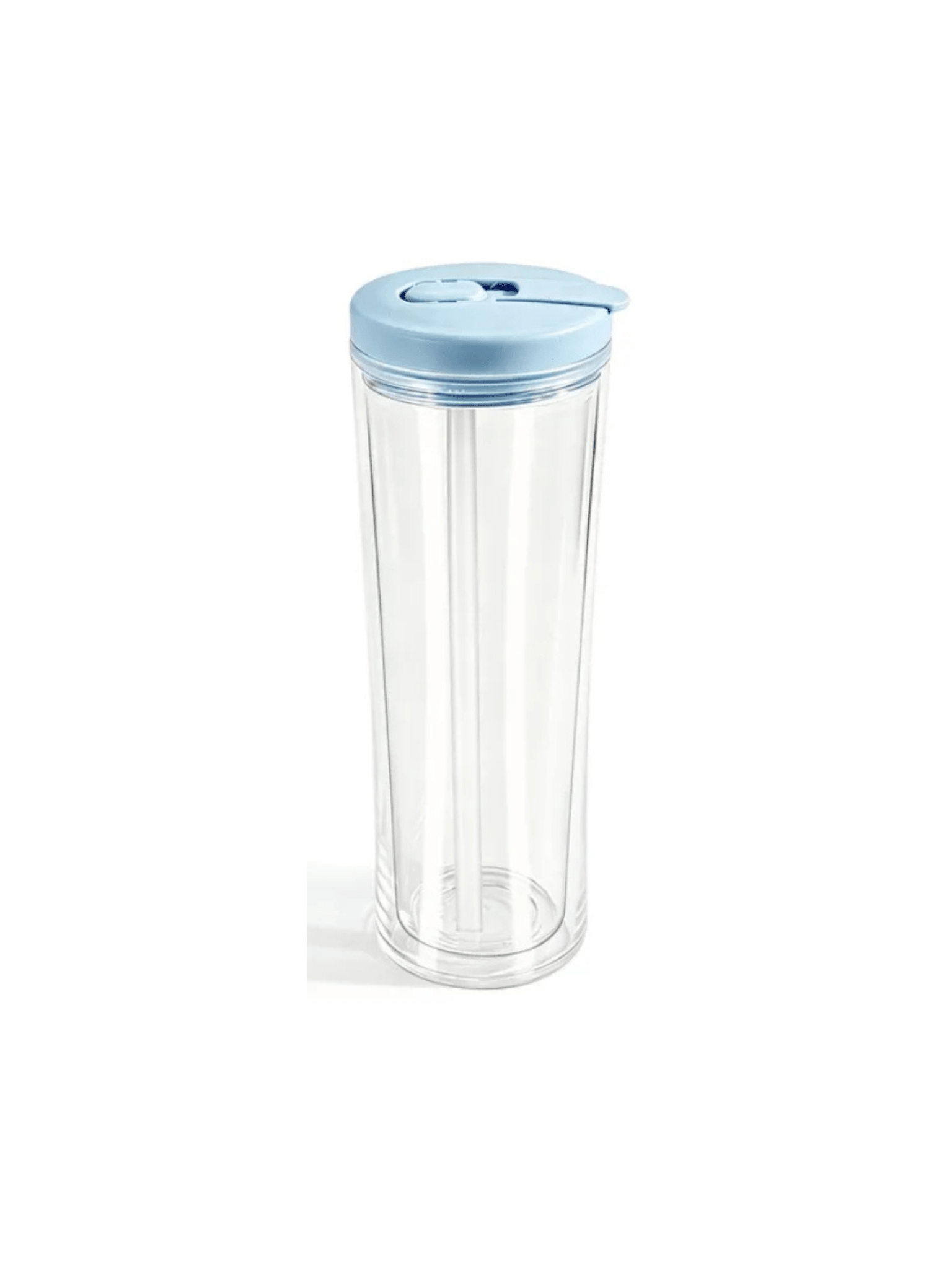 20oz Acrylic Snow Globe Cup - Colored Flip Straw lid - Tipsy Magnolia