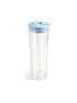 20oz Acrylic Snow Globe Cup - Colored Flip Straw lid - Tipsy Magnolia