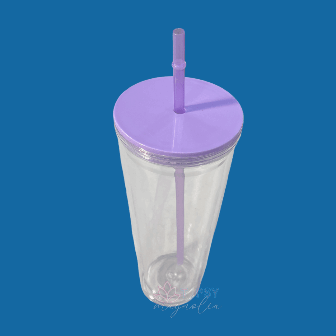 24oz Acrylic Lids - Tipsy Magnolia