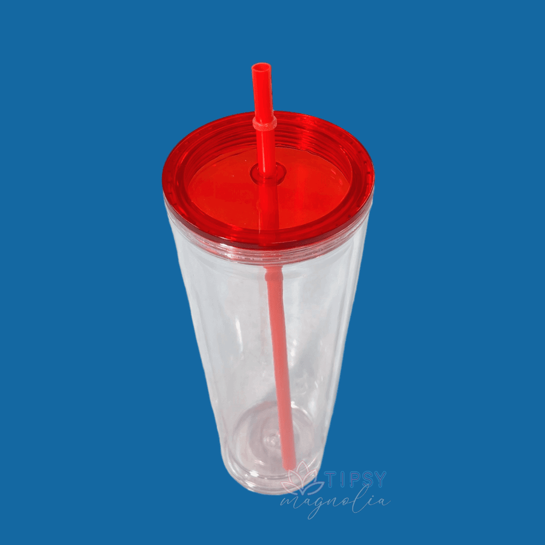 24oz Acrylic Lids - Tipsy Magnolia