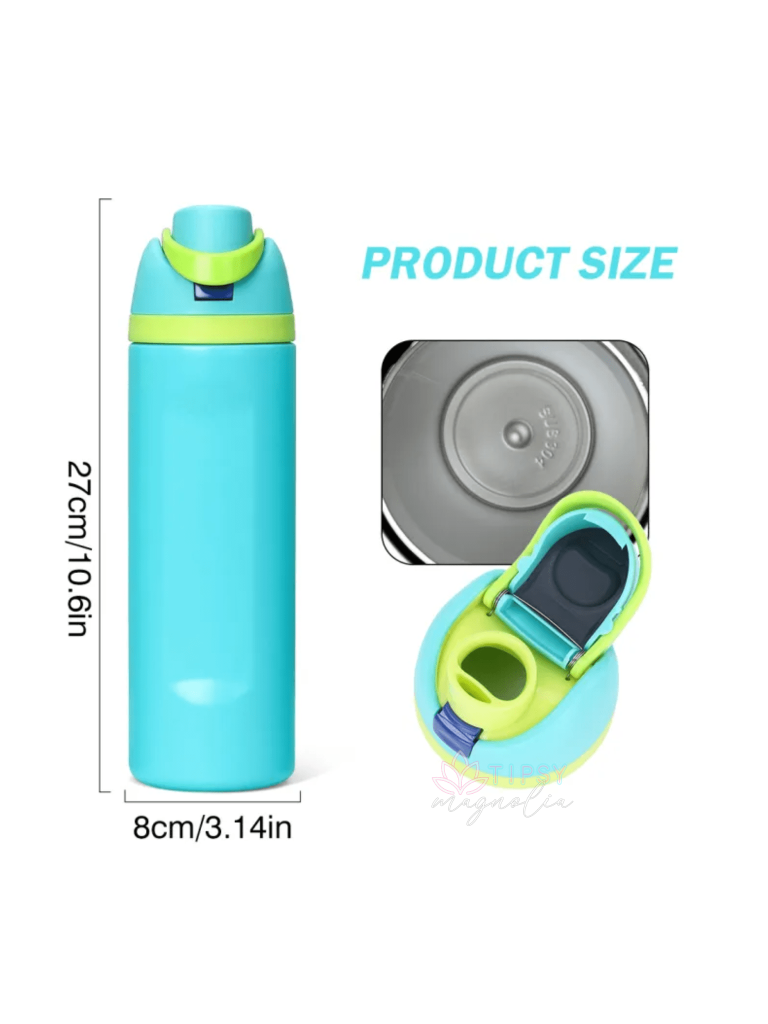 24oz Pop Top - Powder Coat - Tipsy Magnolia