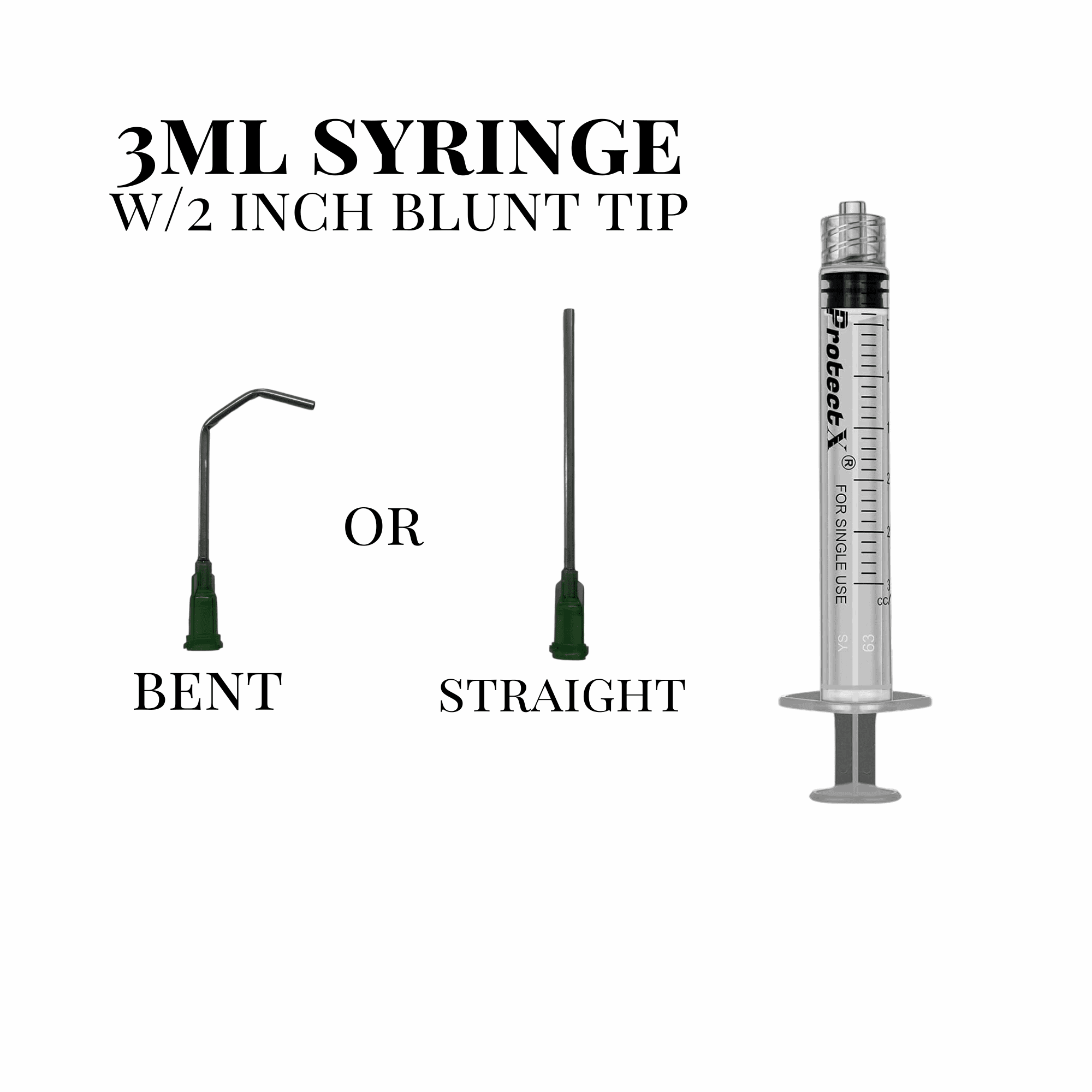 3ML DISPENSING SYRINGE WITH 2IN BLUNT TIP - Tipsy Magnolia