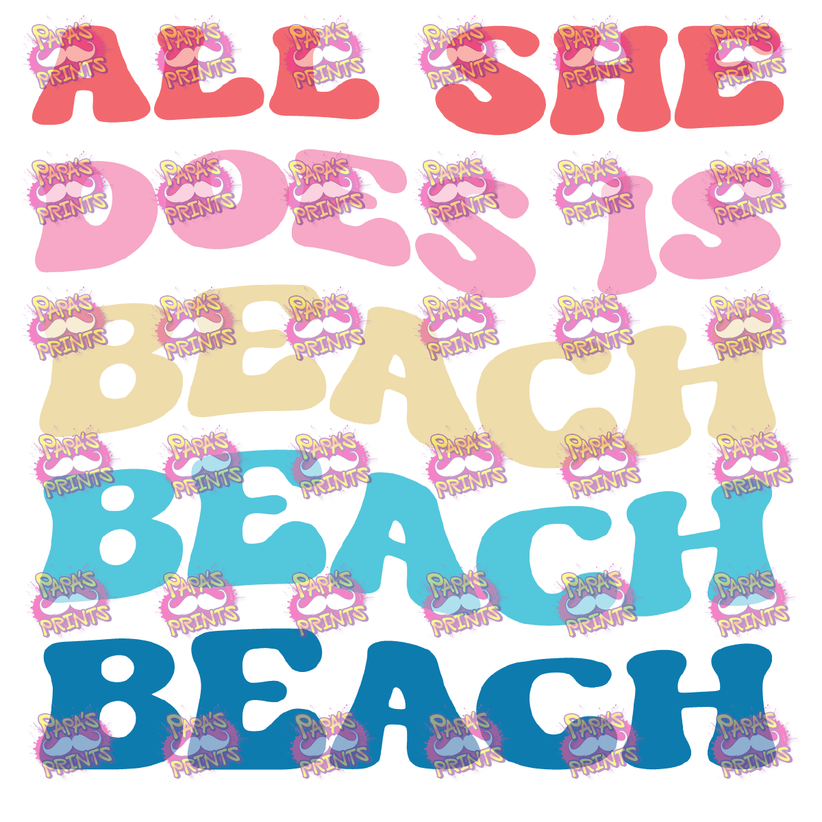 All She Does Is Beach Damn Good Decal - Tipsy Magnolia