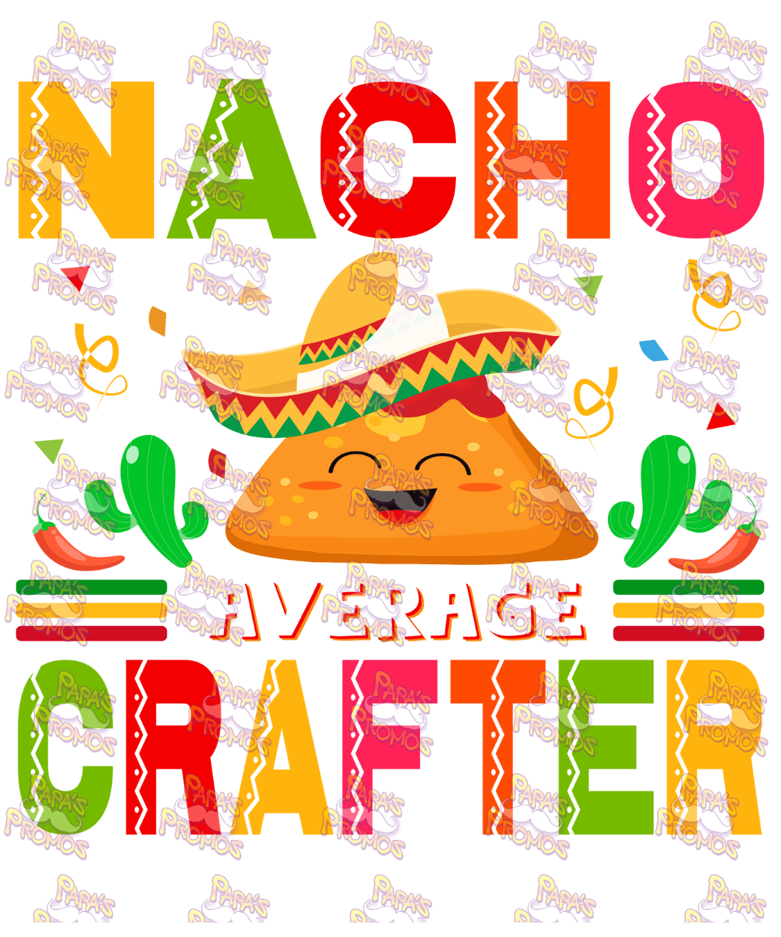 Nacho Average Crafter Damn Good Decal - Tipsy Magnolia