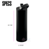 Prepped Black 24oz HydroSpout - Tipsy Magnolia